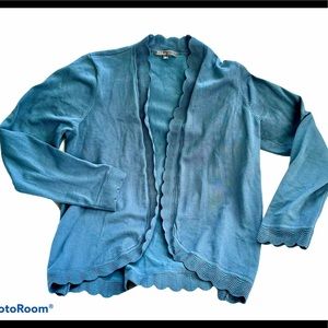 89th & Madison Scalloped Edge Cardigan XL